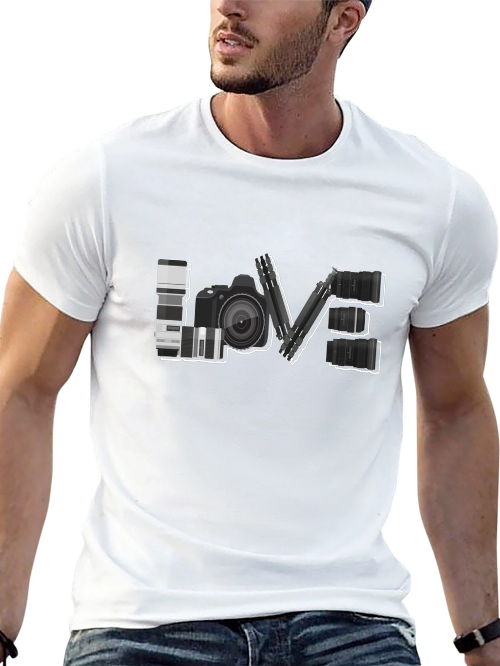 Photographer LOVE T-Shirt - Camera Design