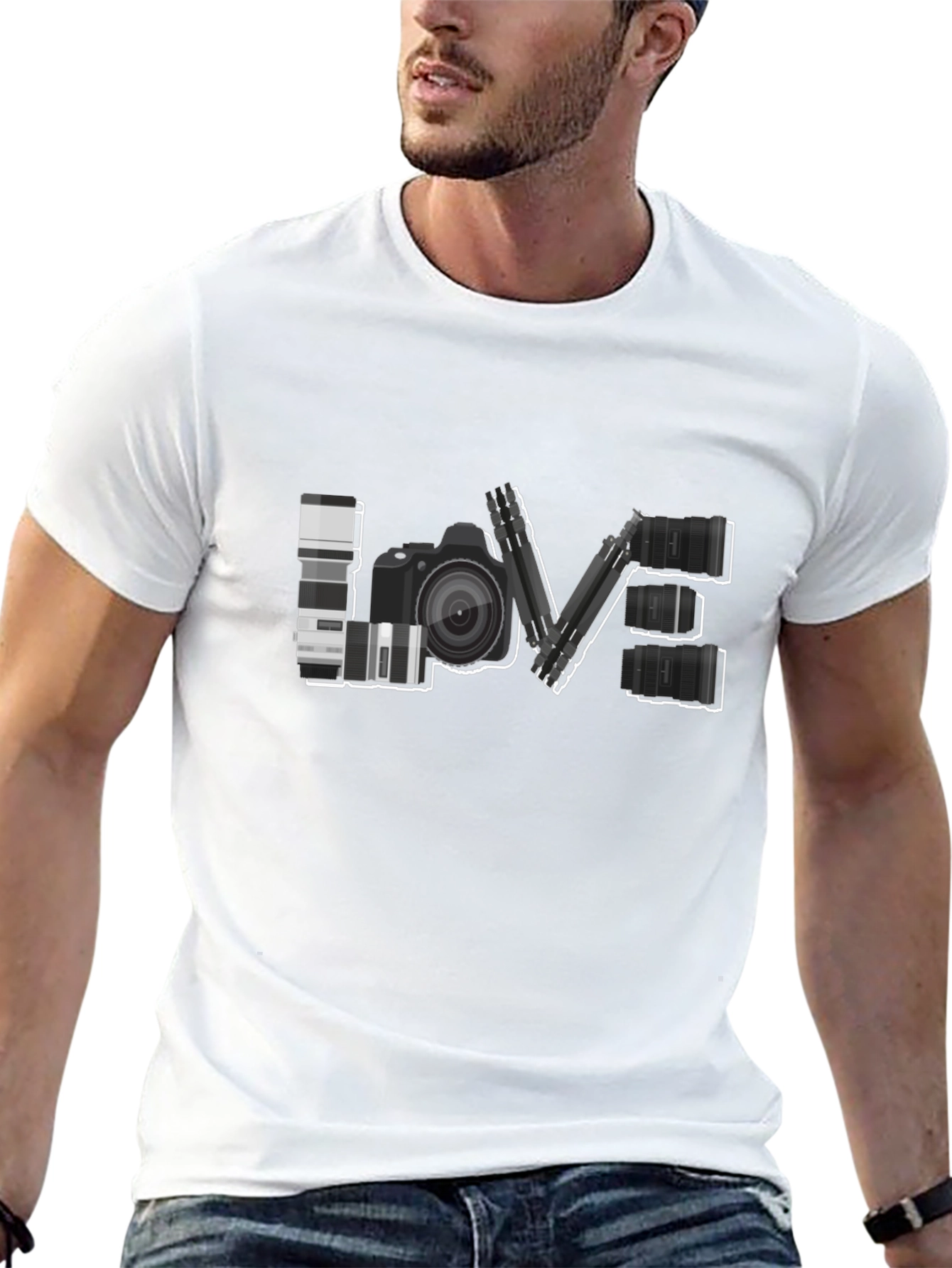 Photographer LOVE T-Shirt - Camera Design