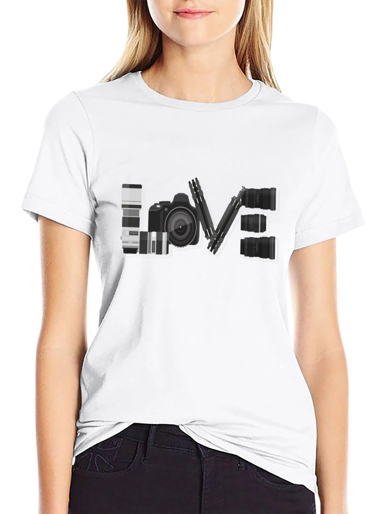 Photographer LOVE T-Shirt - Camera Design