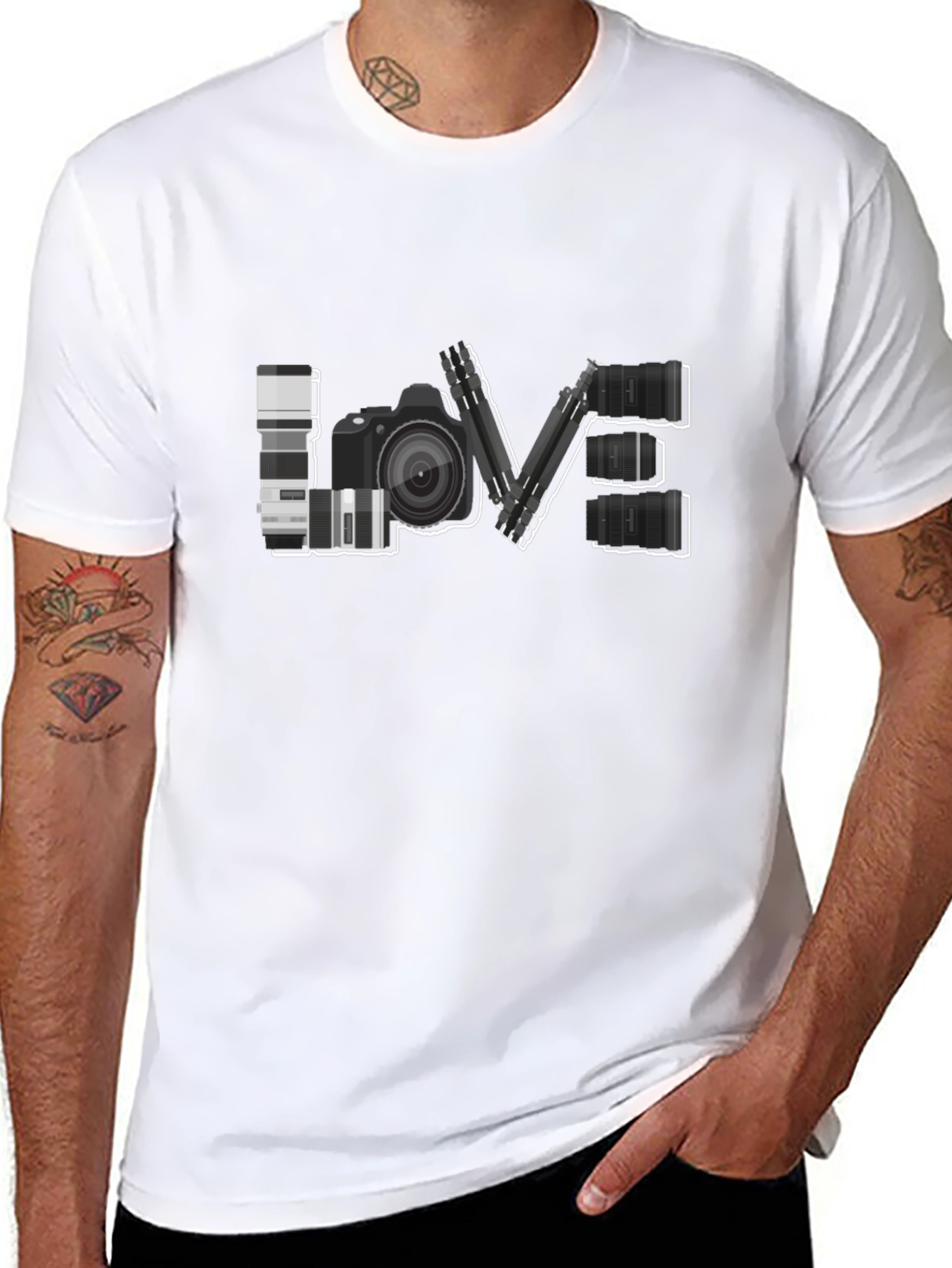 Photographer LOVE T-Shirt - Camera Design