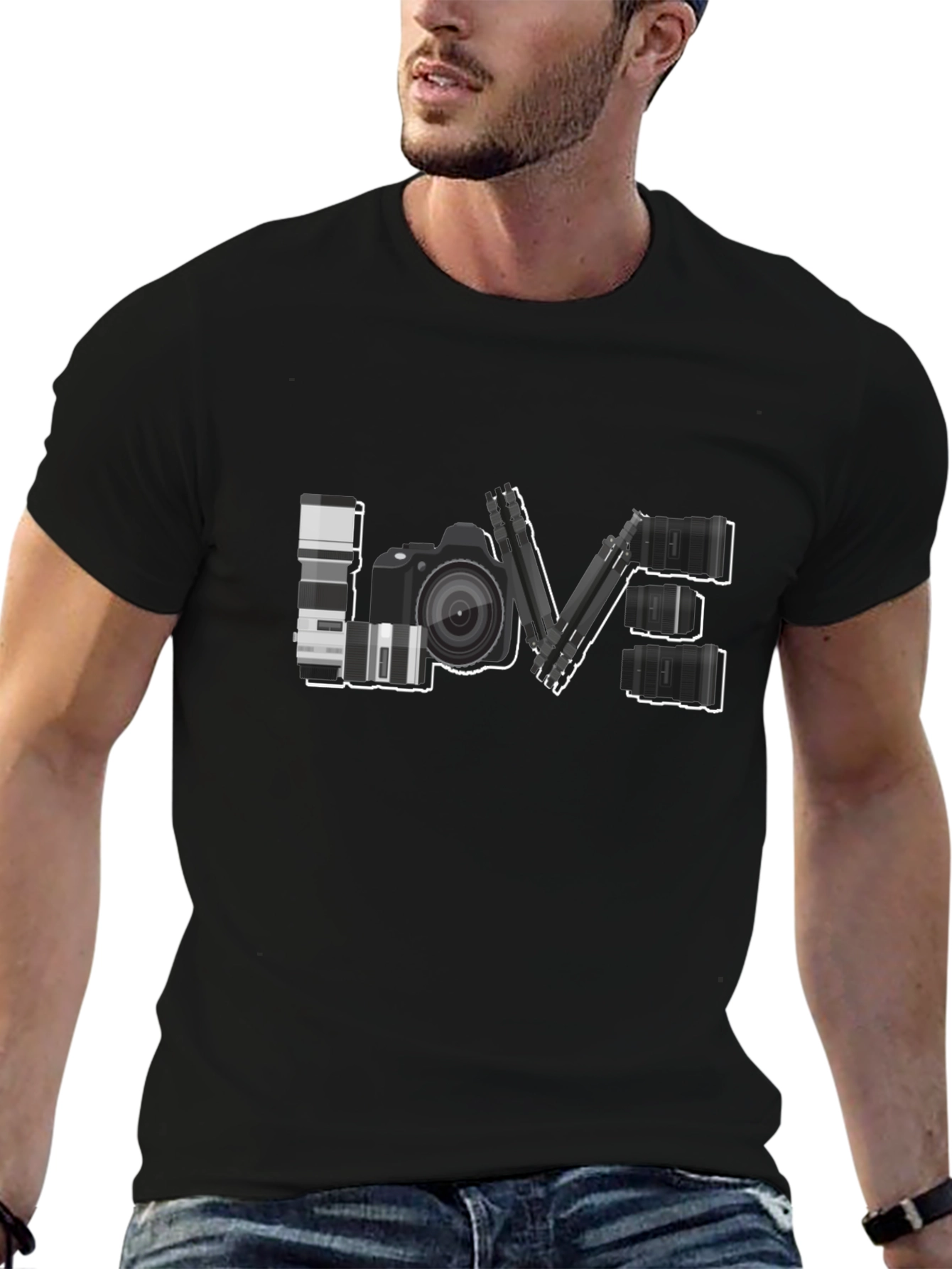 Photographer LOVE T-Shirt - Camera Design