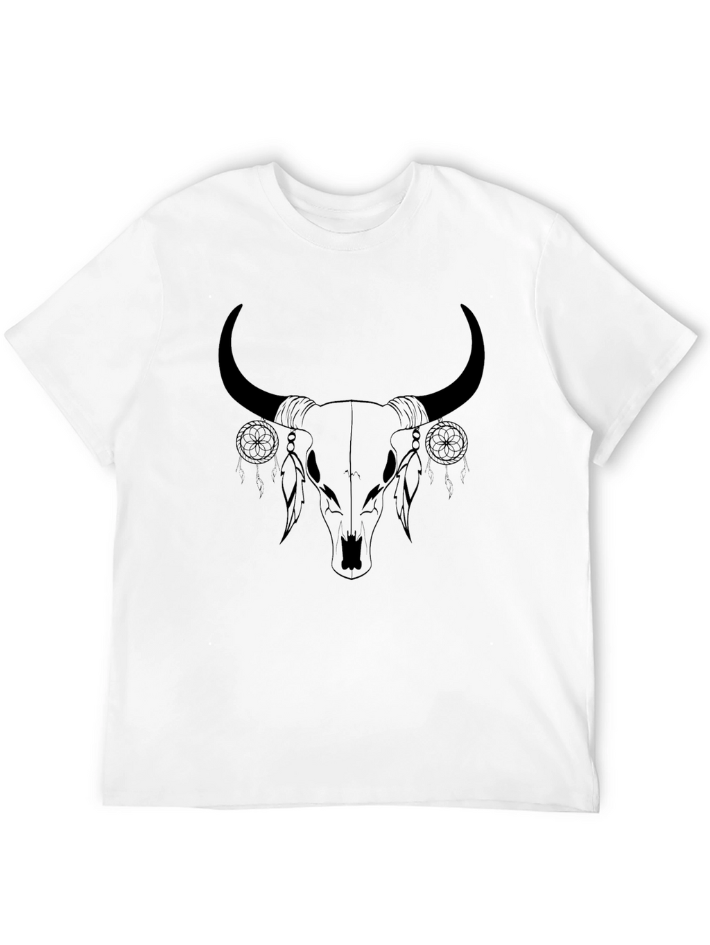 Bull Skull Dream Catcher Graphic Tee