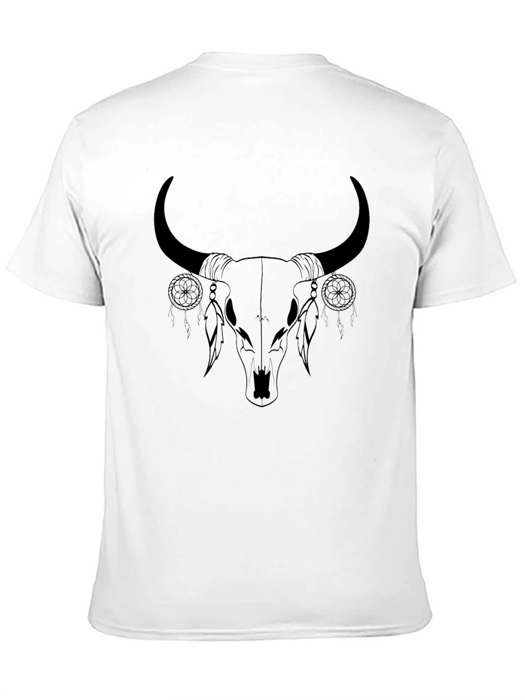 Bull Skull Dream Catcher Graphic Tee