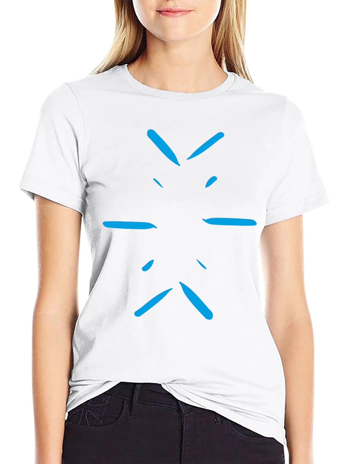 Abstract Graphic Black T-Shirt