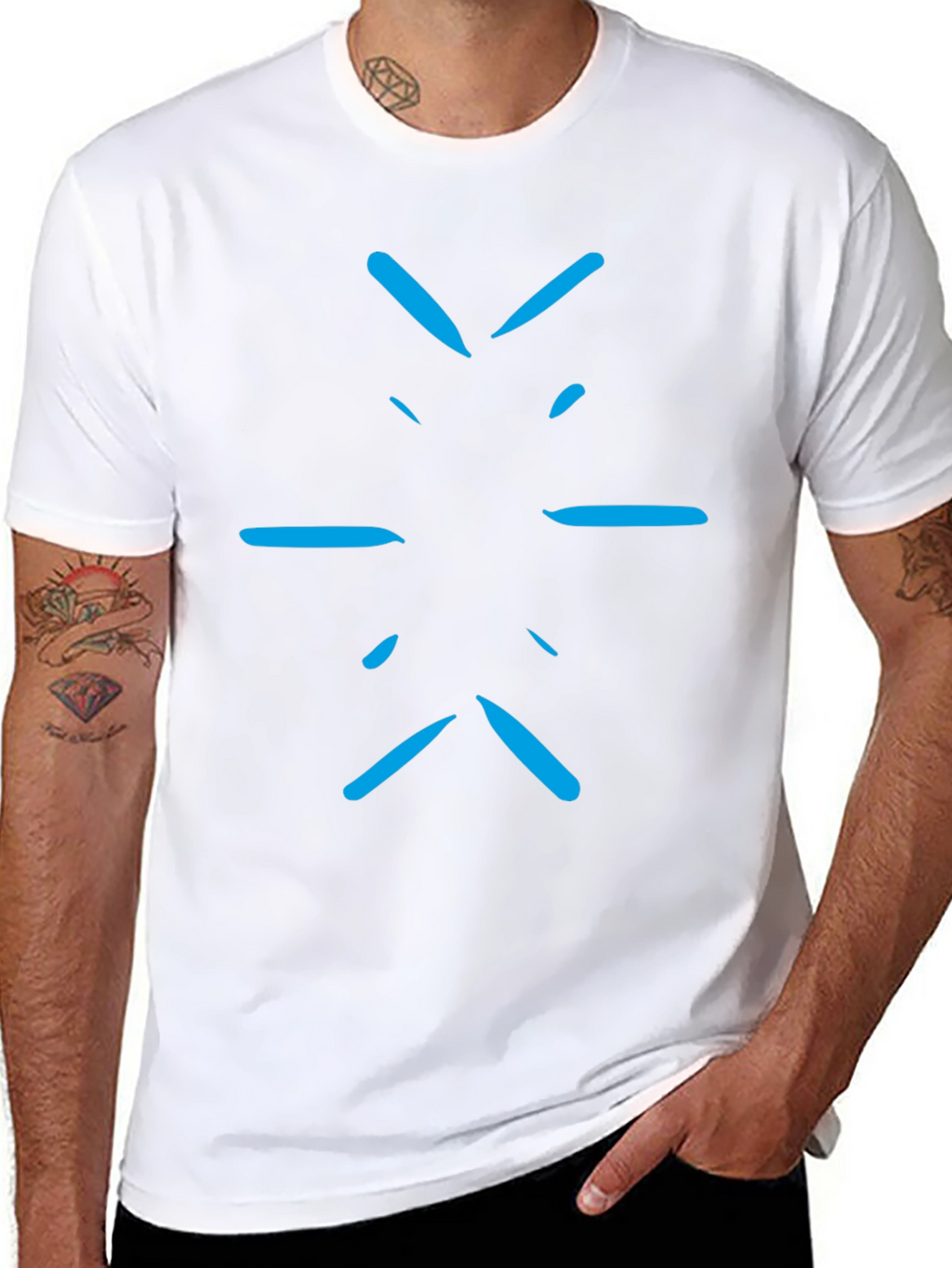 Abstract Graphic Black T-Shirt