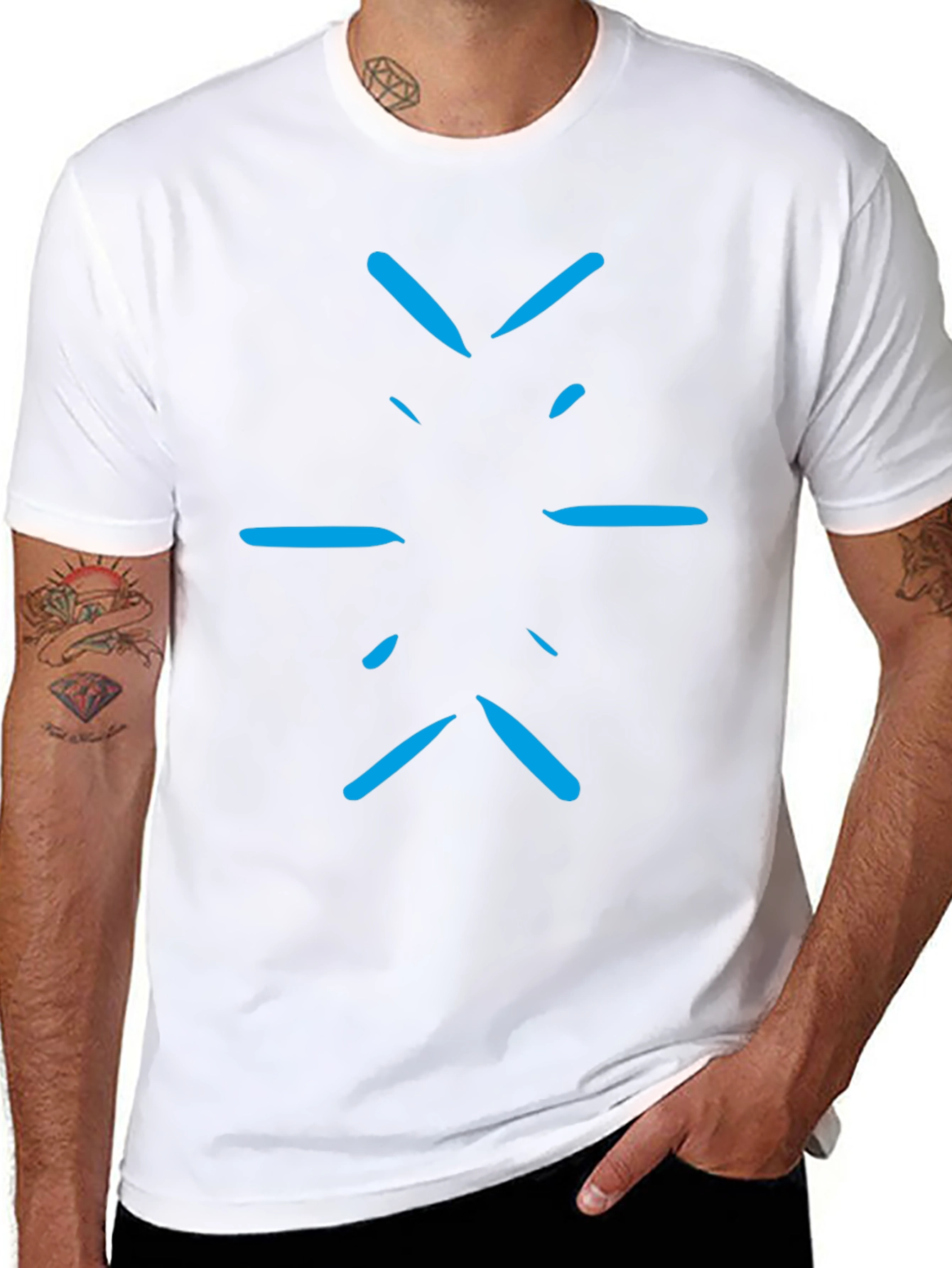 Abstract Graphic Black T-Shirt