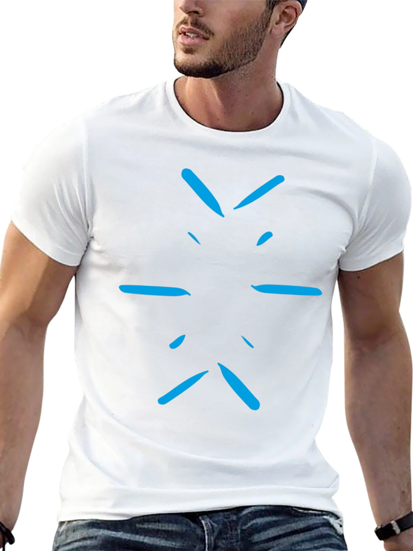 Abstract Graphic Black T-Shirt