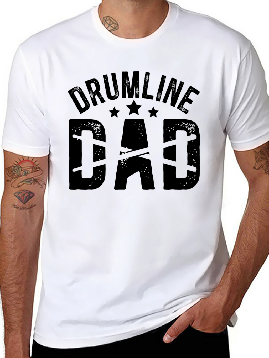 Drumline Dad T-Shirt - Music Lover Gift