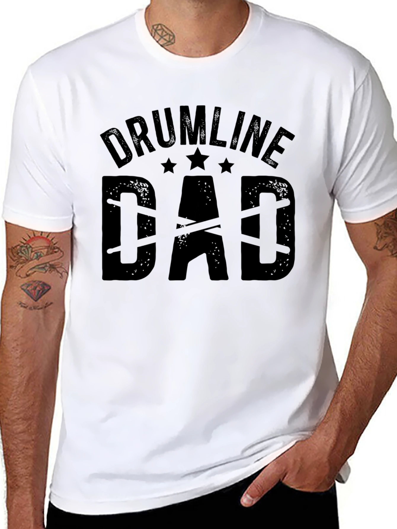 Drumline Dad T-Shirt - Music Lover Gift