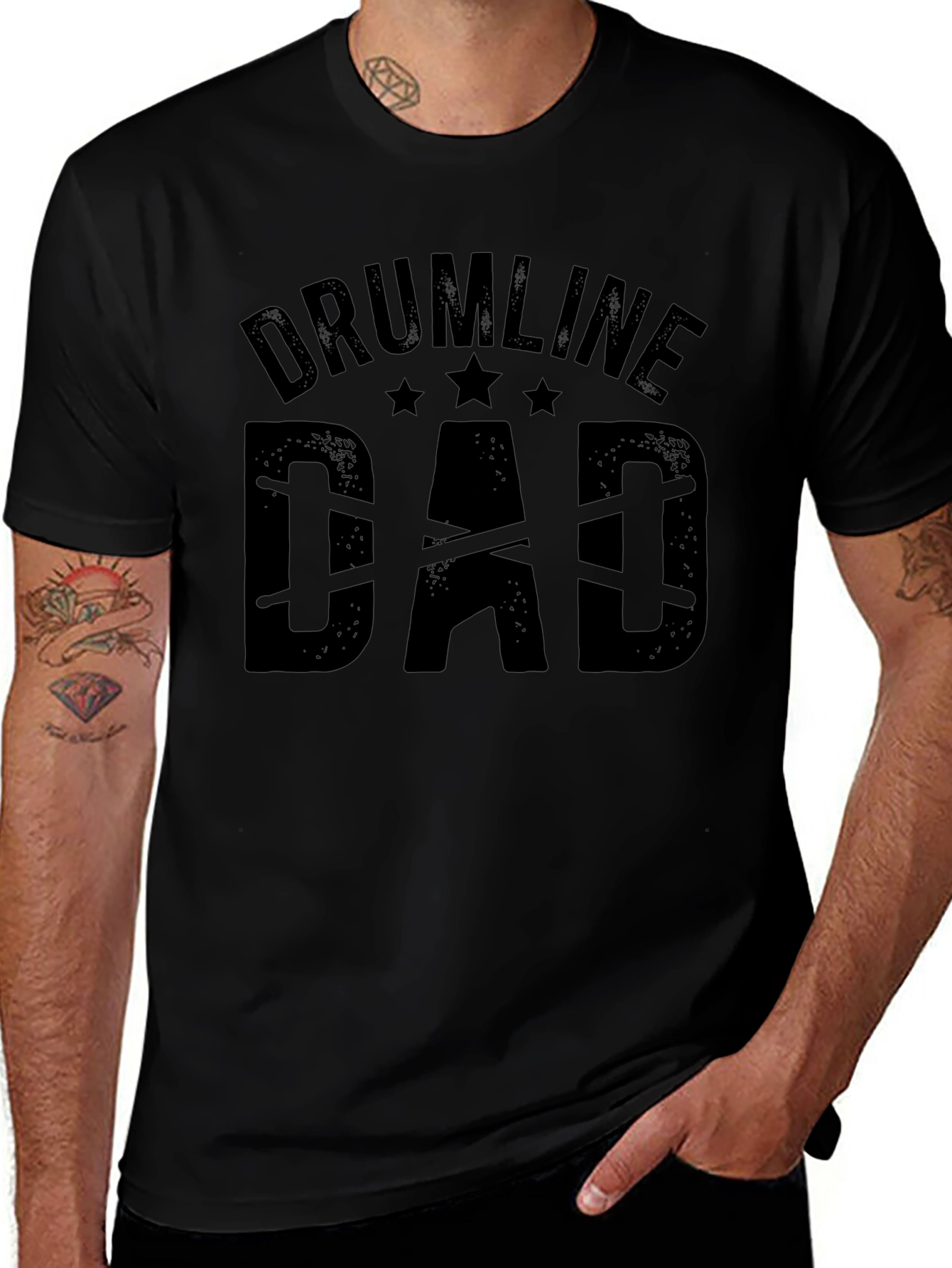 Drumline Dad T-Shirt - Music Lover Gift