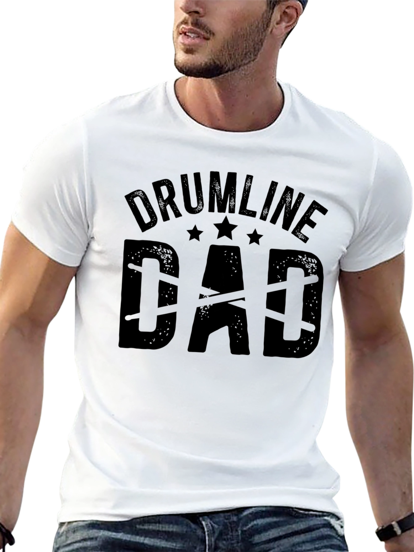 Drumline Dad T-Shirt - Music Lover Gift
