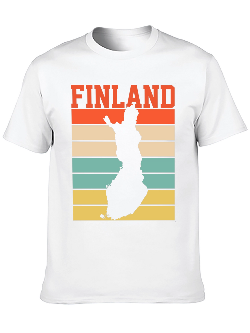 Finland Map Retro T-Shirt - Country Pride Tee