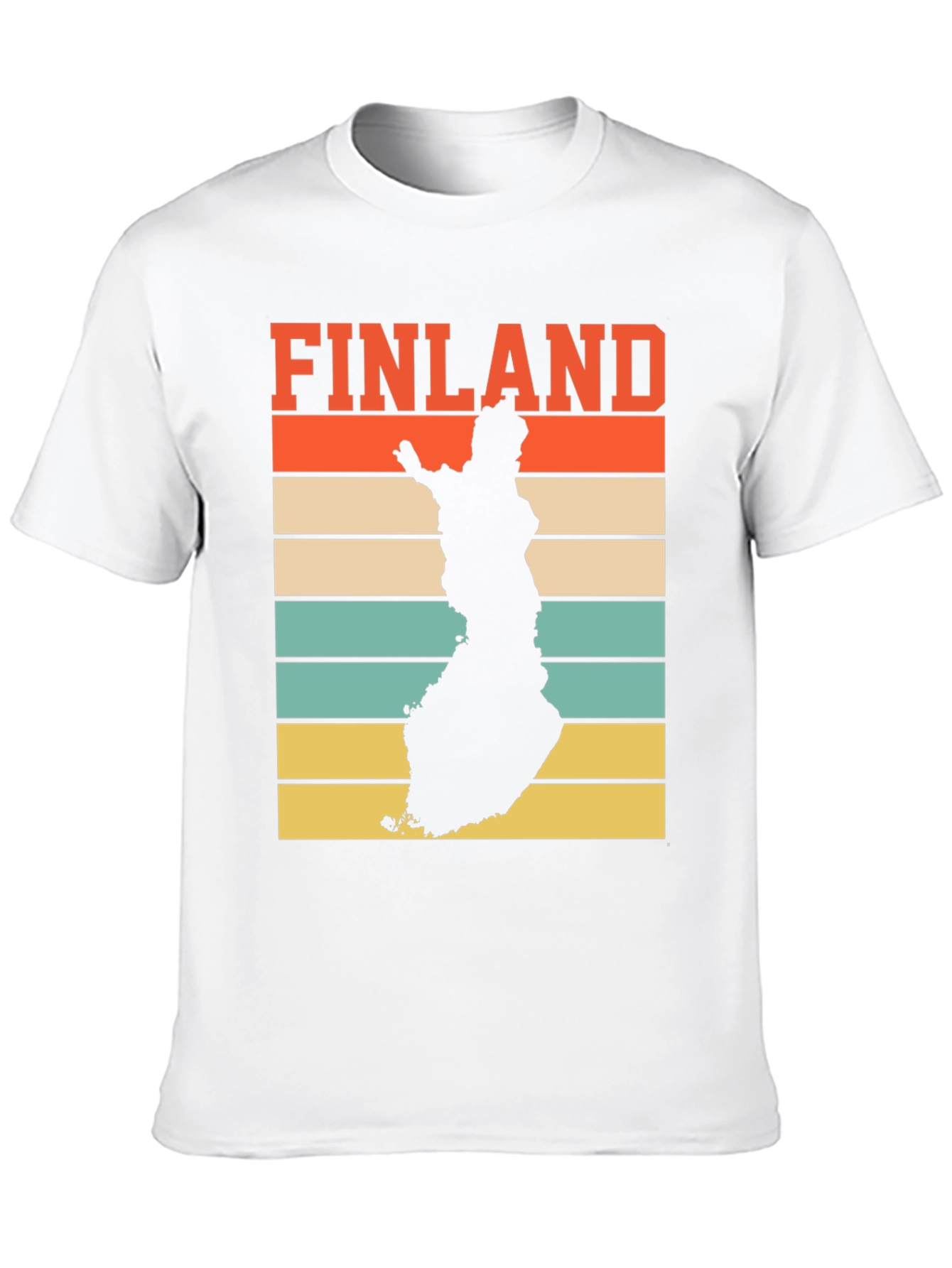 Finland Map Retro T-Shirt - Country Pride Tee