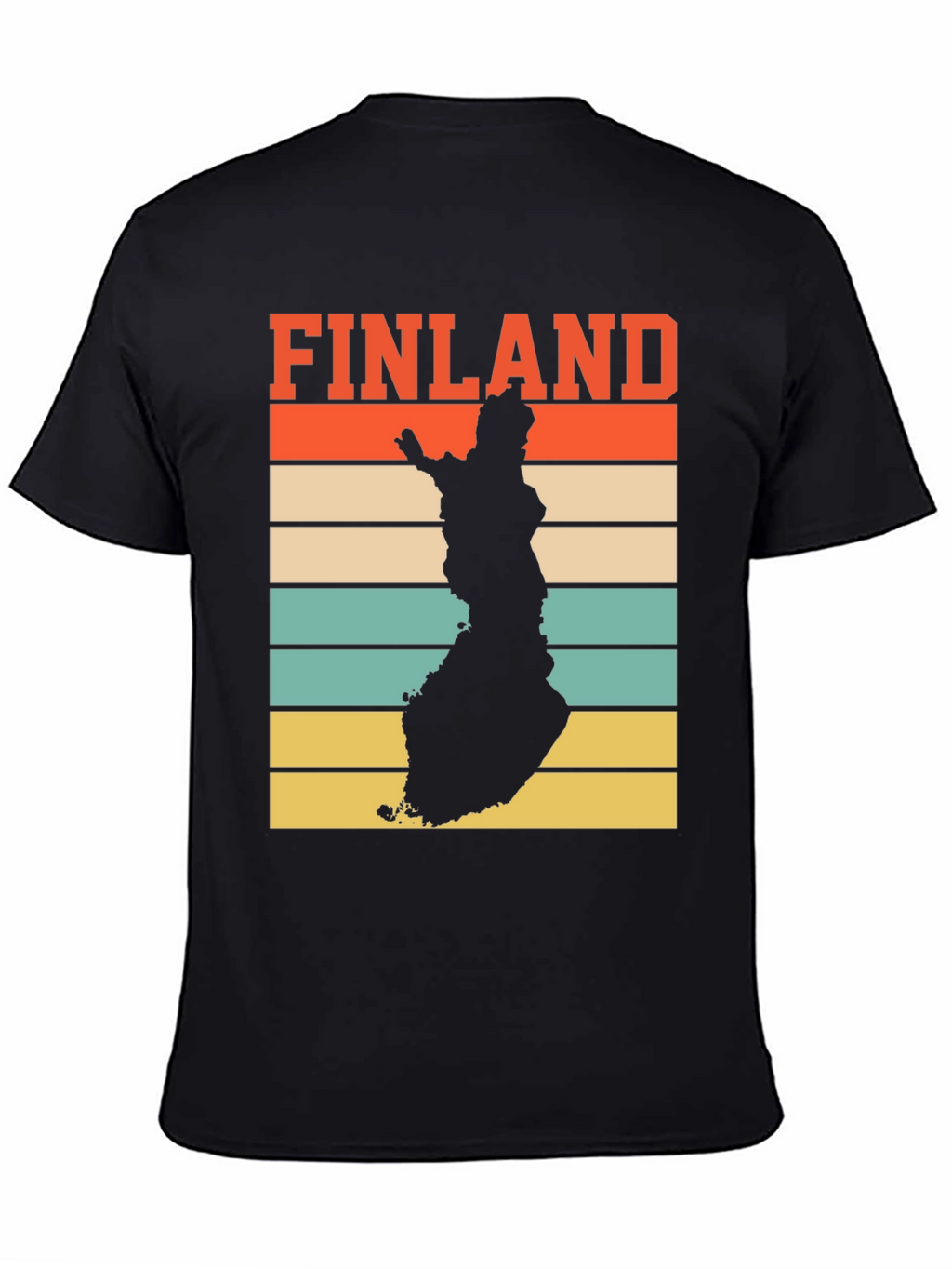 Finland Map Retro T-Shirt - Country Pride Tee