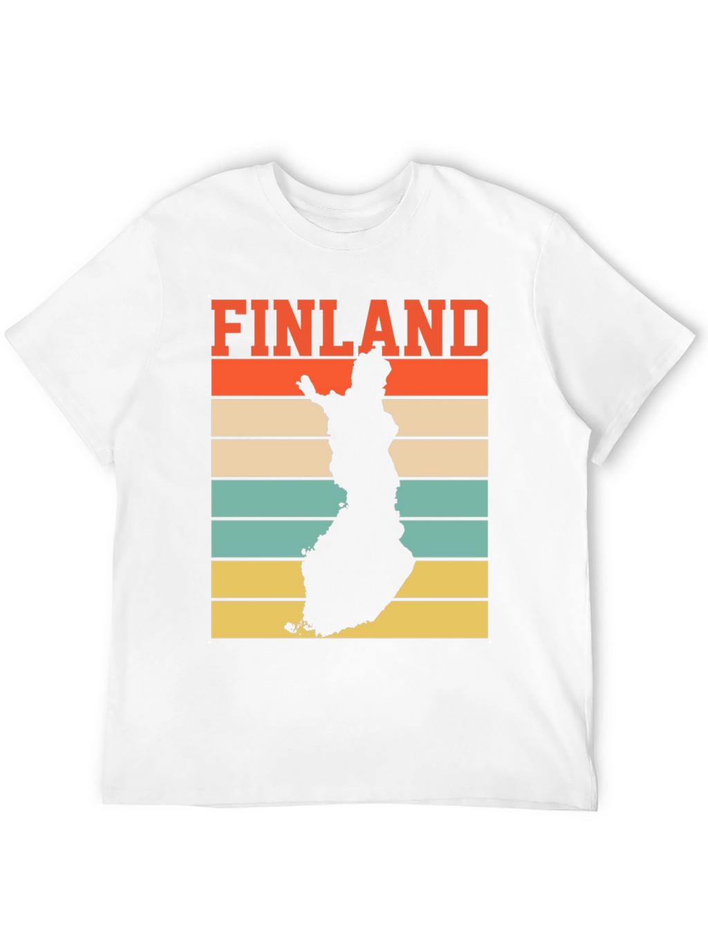 Finland Map Retro T-Shirt - Country Pride Tee