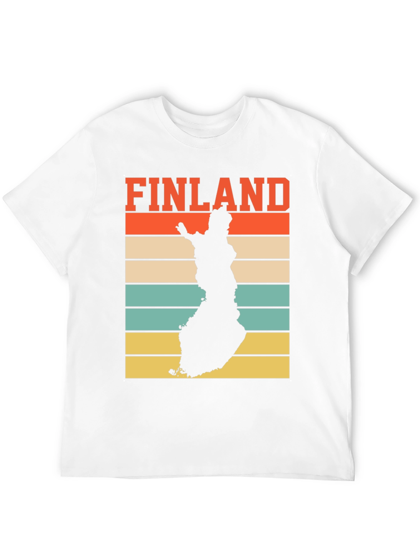 Finland Map Retro T-Shirt - Country Pride Tee