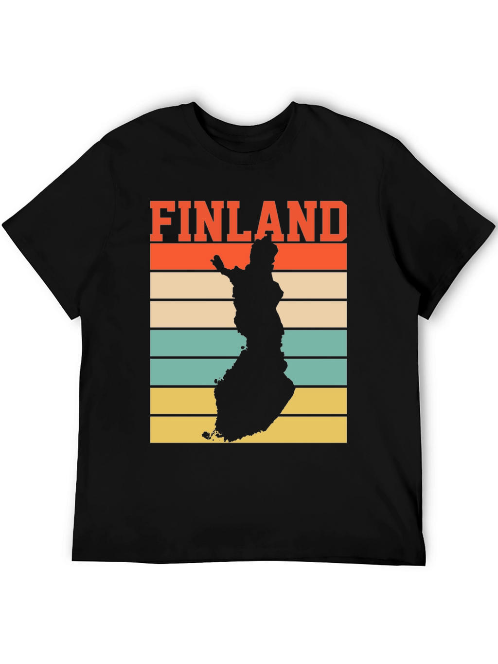 Finland Map Retro T-Shirt - Country Pride Tee