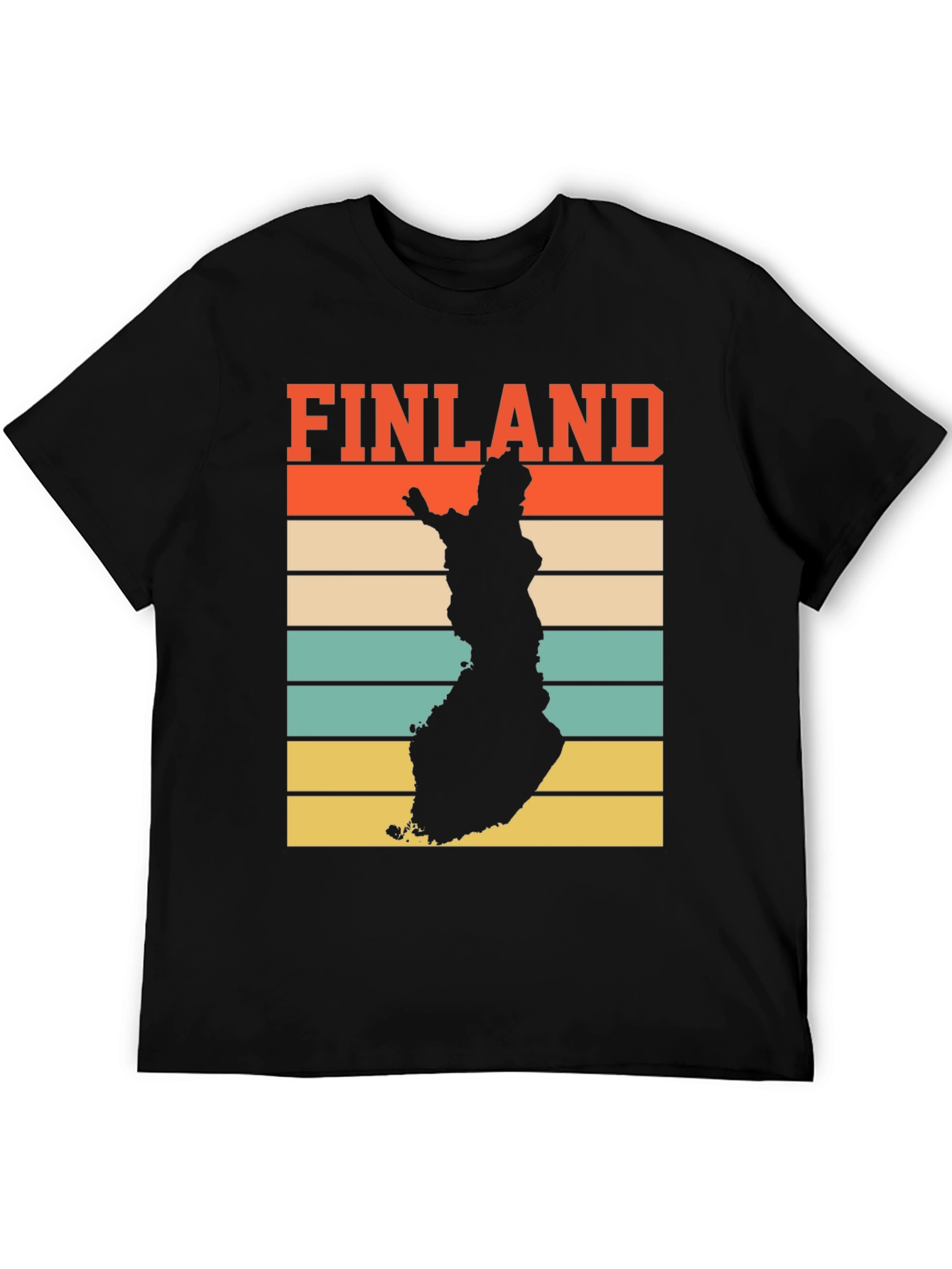Finland Map Retro T-Shirt - Country Pride Tee