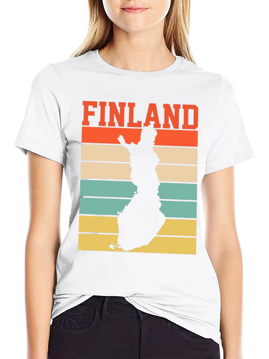 Finland Map Retro T-Shirt - Country Pride Tee