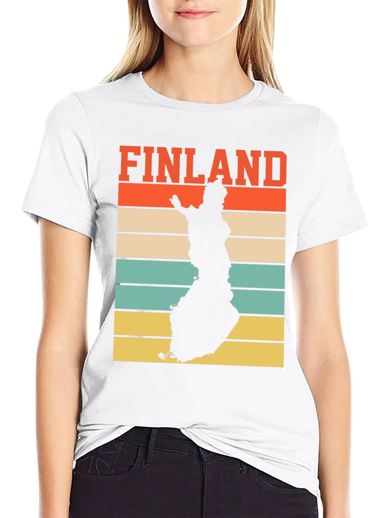 Finland Map Retro T-Shirt - Country Pride Tee