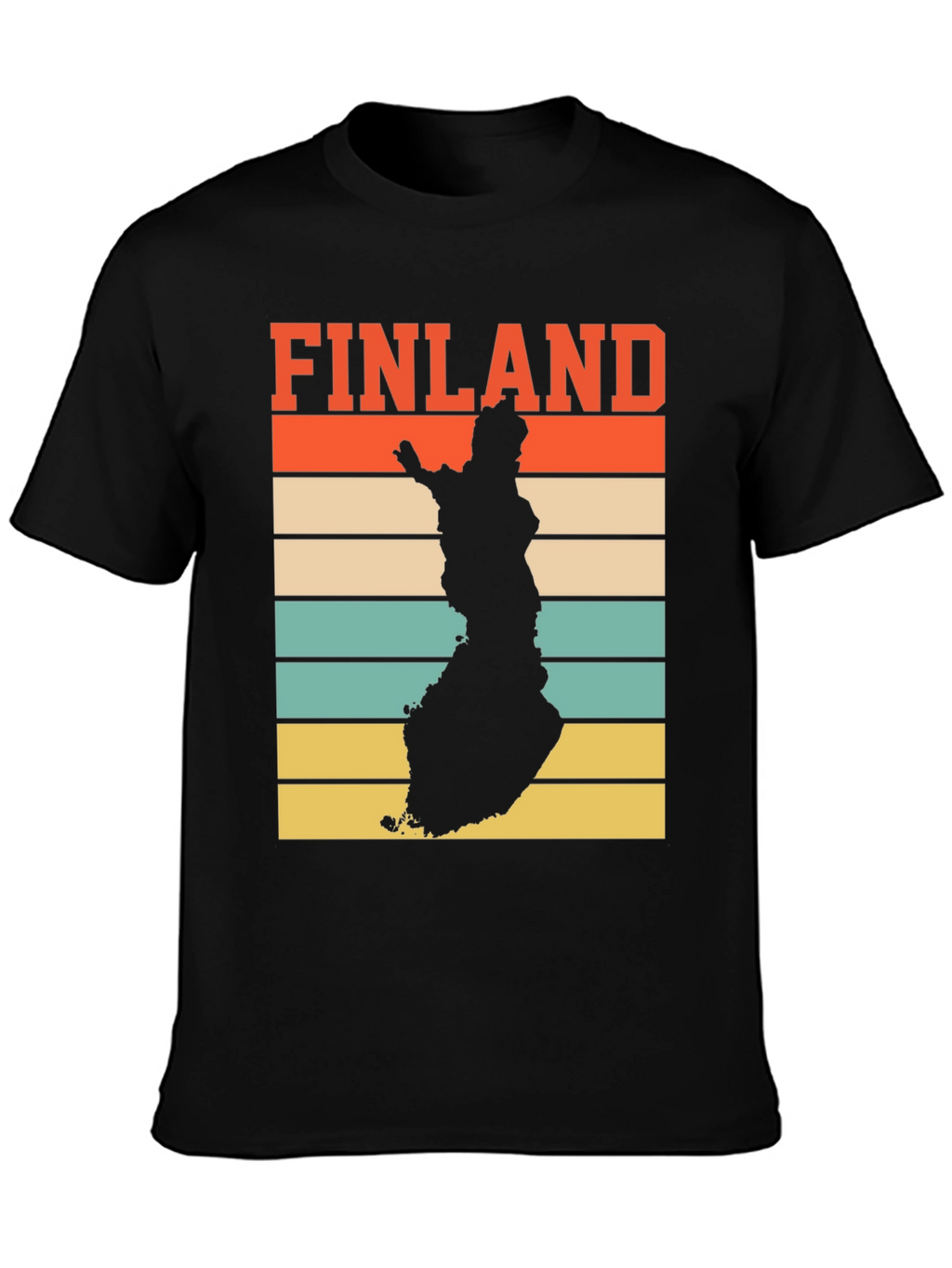 Finland Map Retro T-Shirt - Country Pride Tee