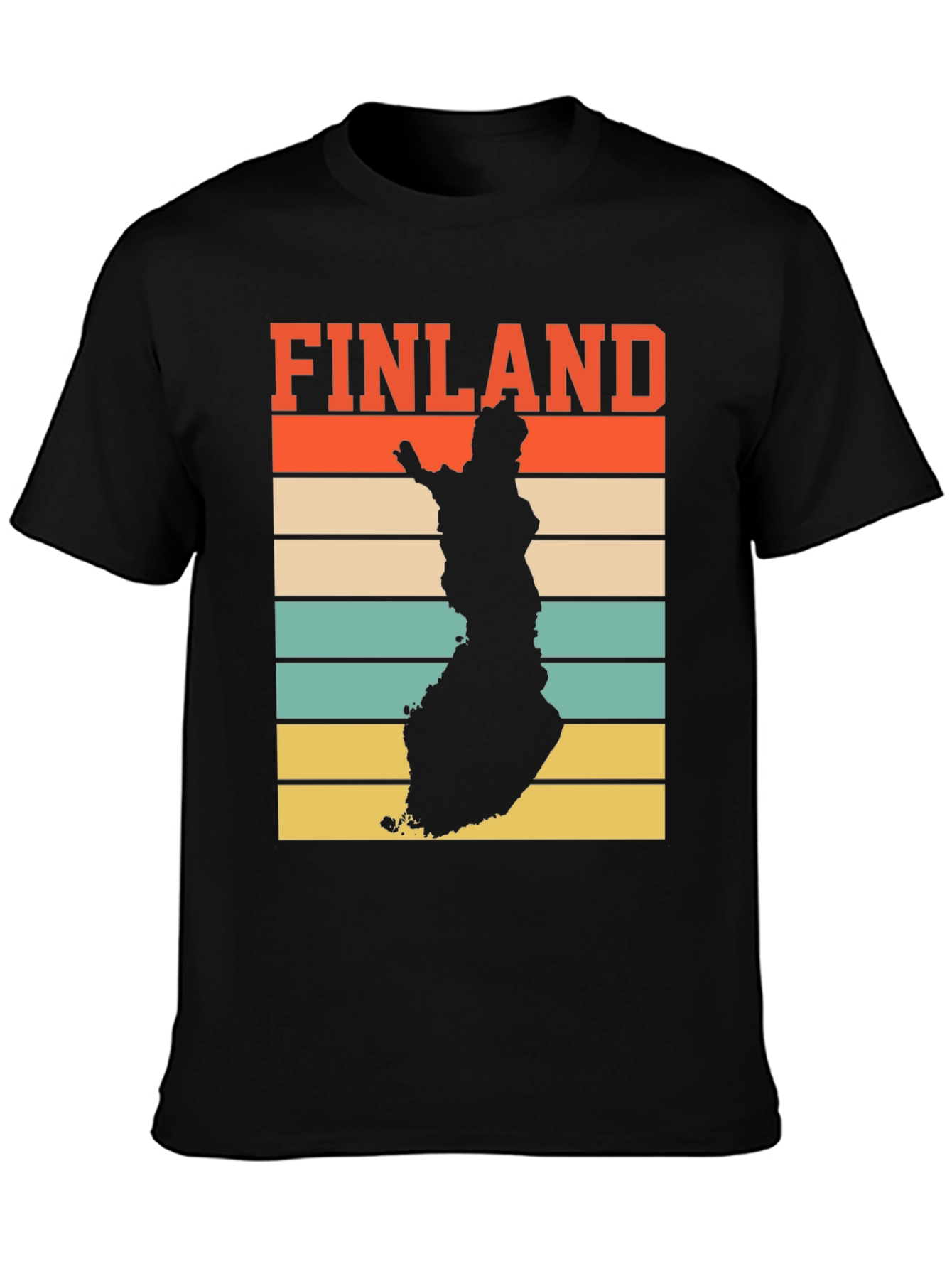 Finland Map Retro T-Shirt - Country Pride Tee