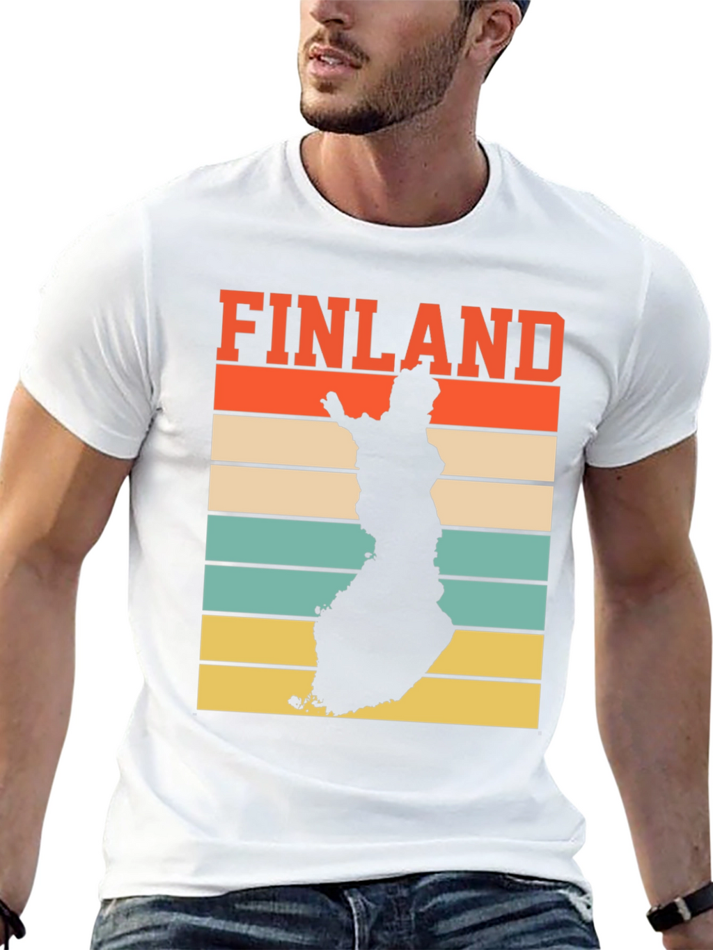 Finland Map Retro T-Shirt - Country Pride Tee