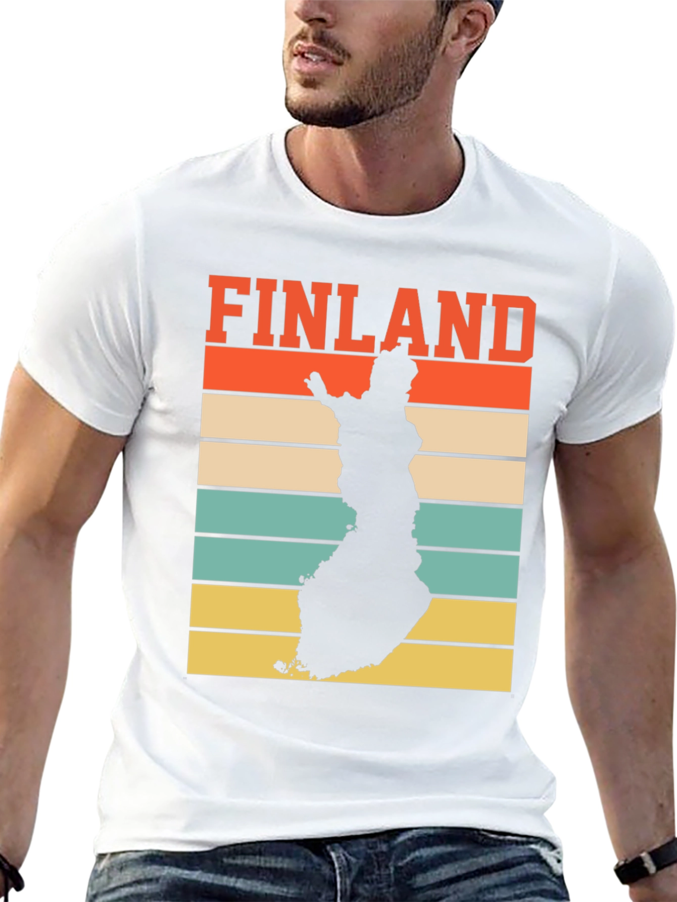 Finland Map Retro T-Shirt - Country Pride Tee