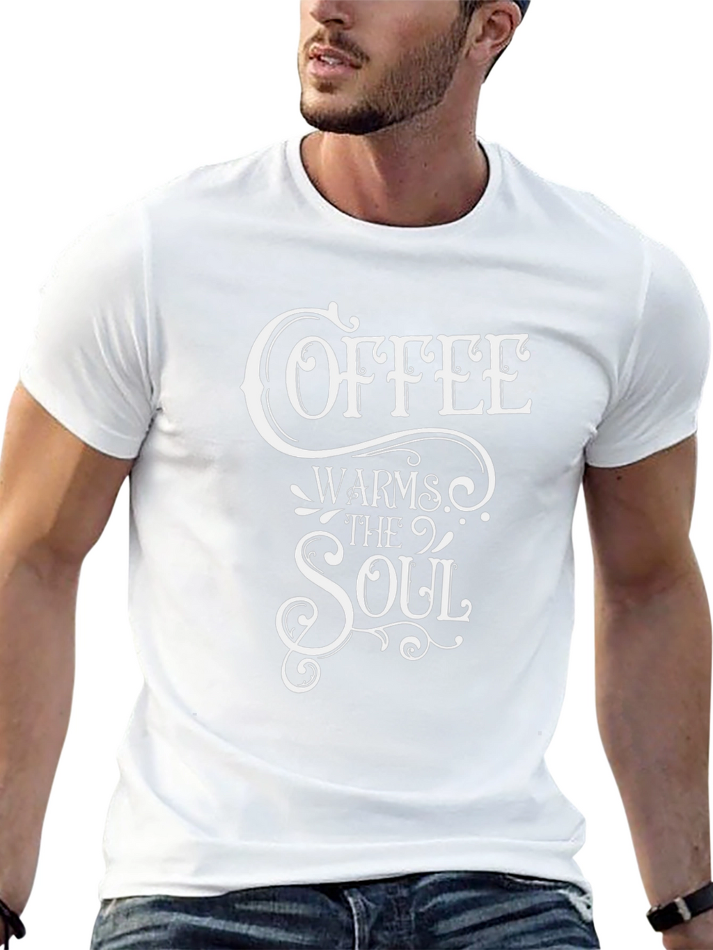 Coffee Warms The Soul Graphic T-Shirt