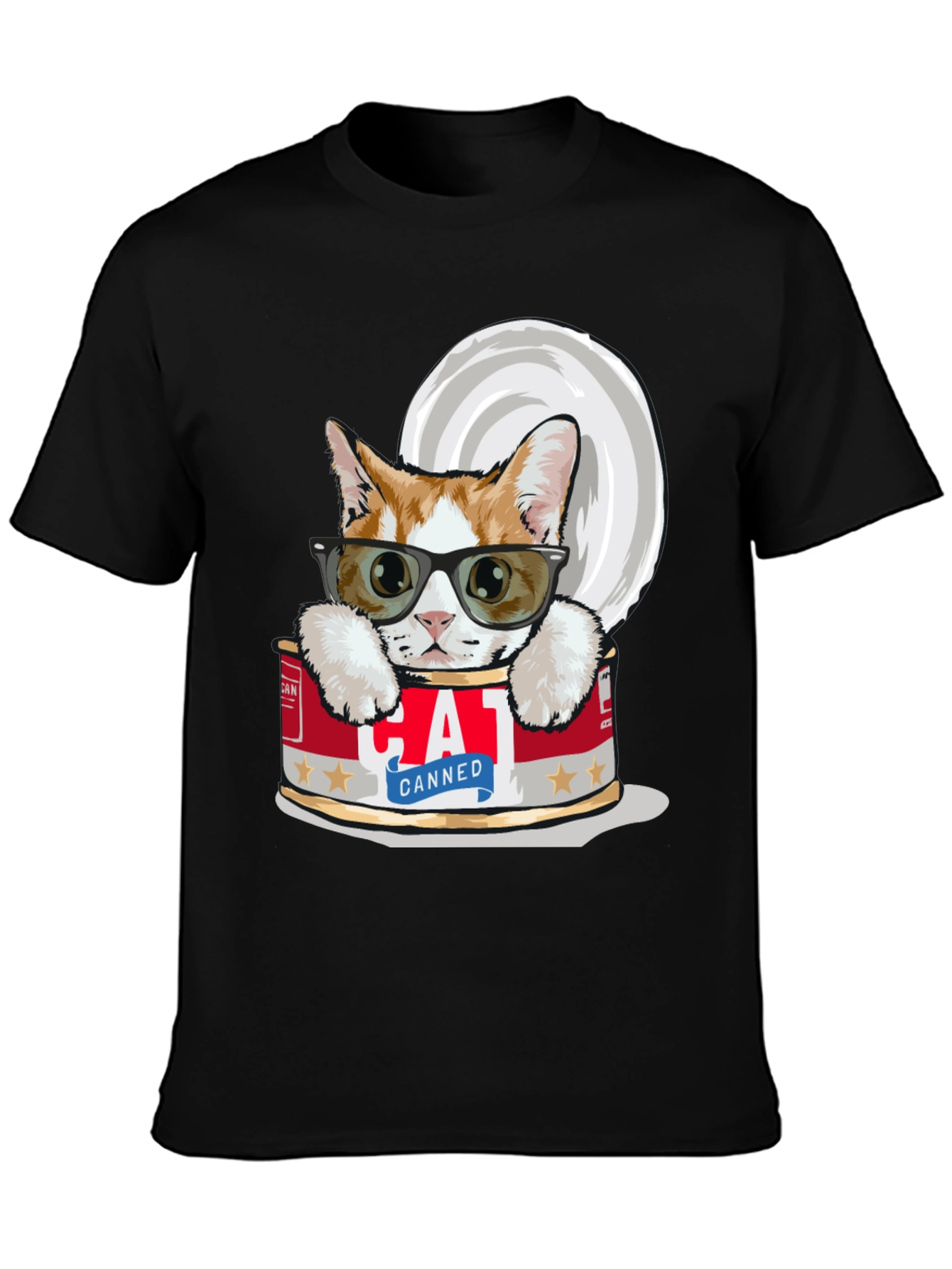 Canned Cat T-Shirt - Cool Cat in a Can Tee