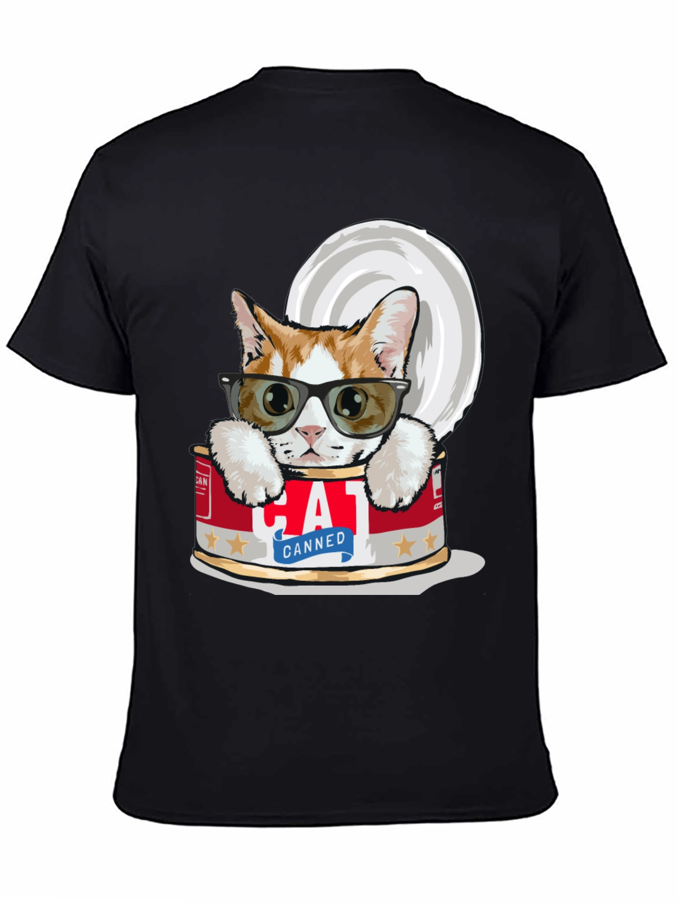 Canned Cat T-Shirt - Cool Cat in a Can Tee