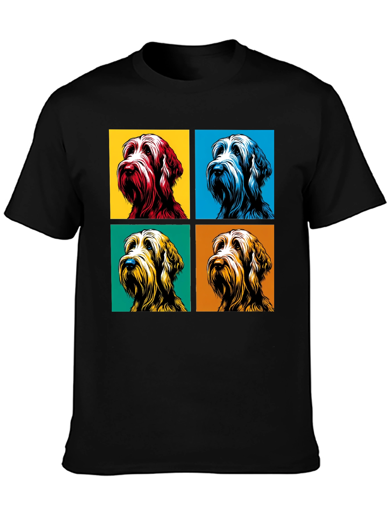 Pop Art Dog T-Shirt - Colorful Wirehaired Vizsla Design