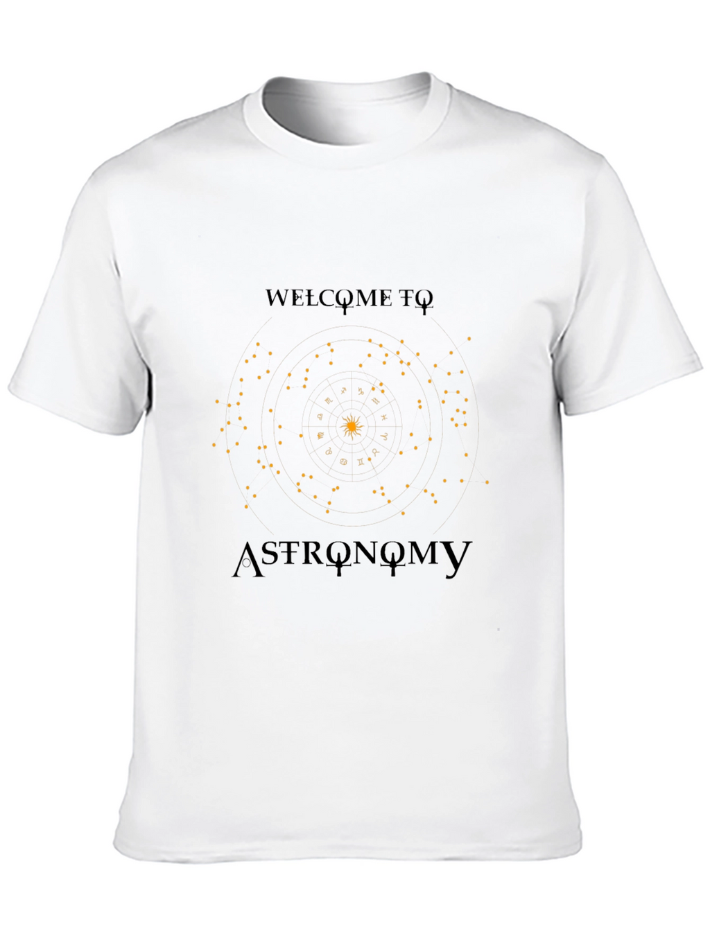 Astronomy Graphic Print Black T-Shirt