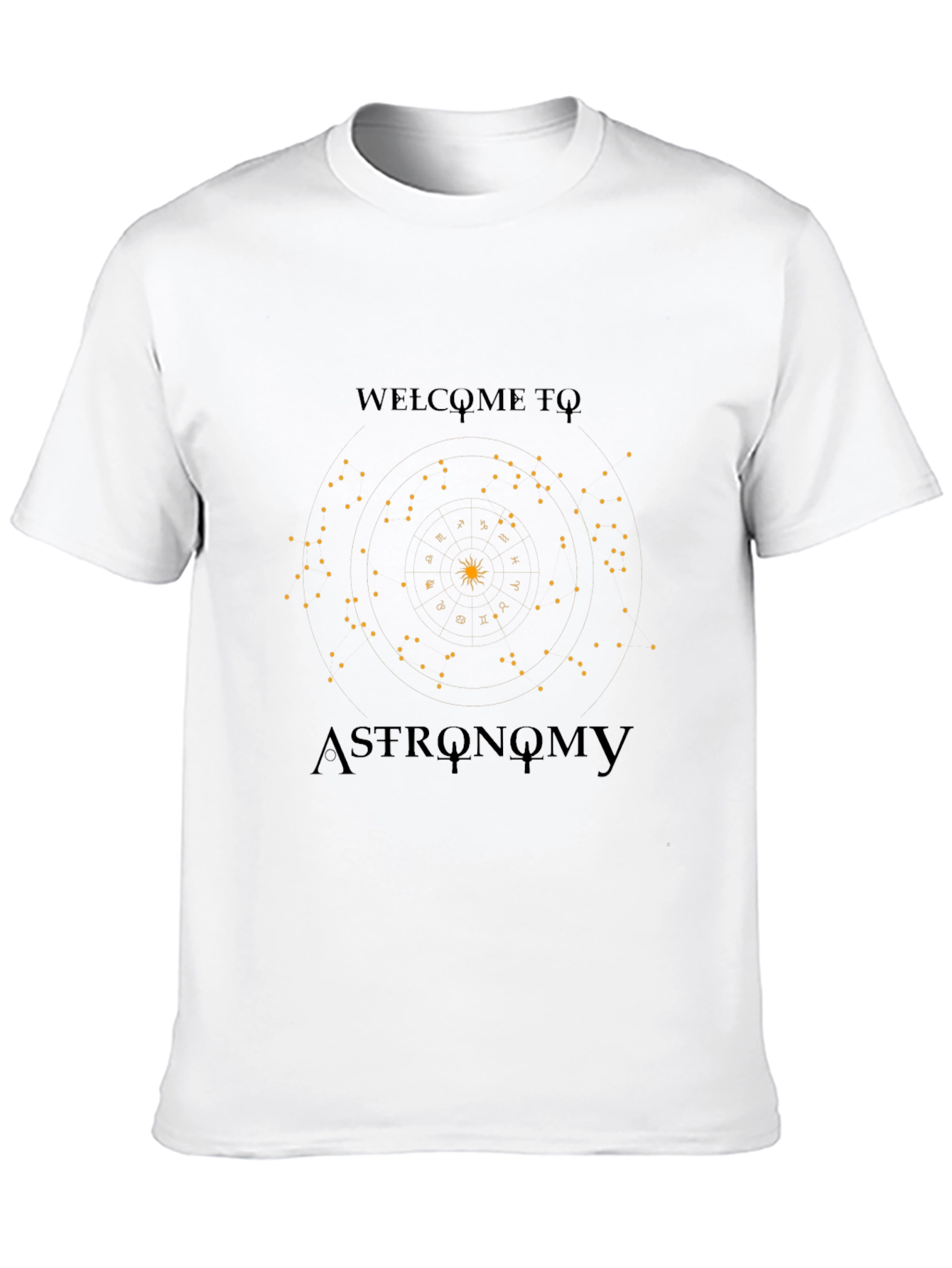 Astronomy Graphic Print Black T-Shirt
