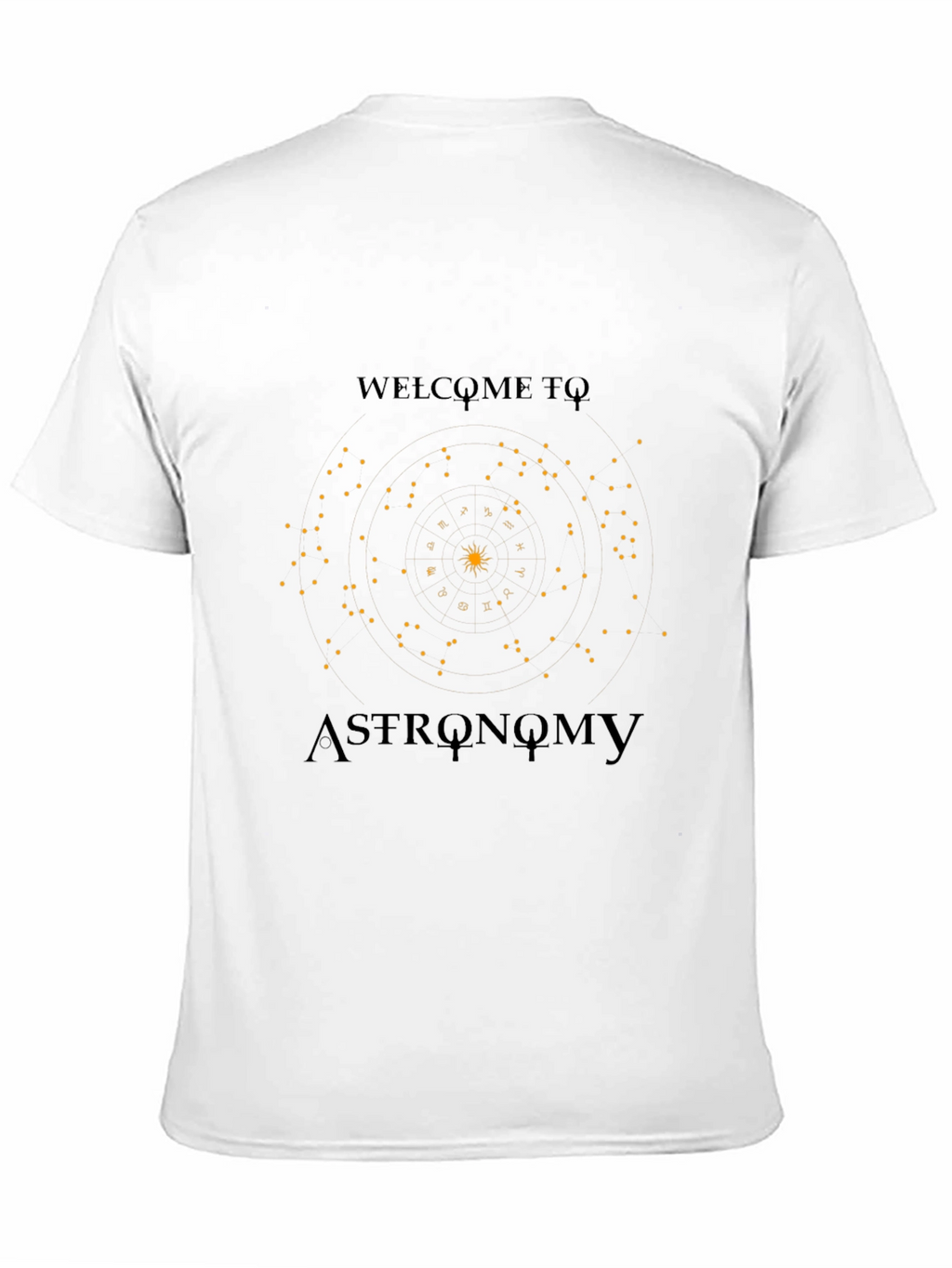 Astronomy Graphic Print Black T-Shirt