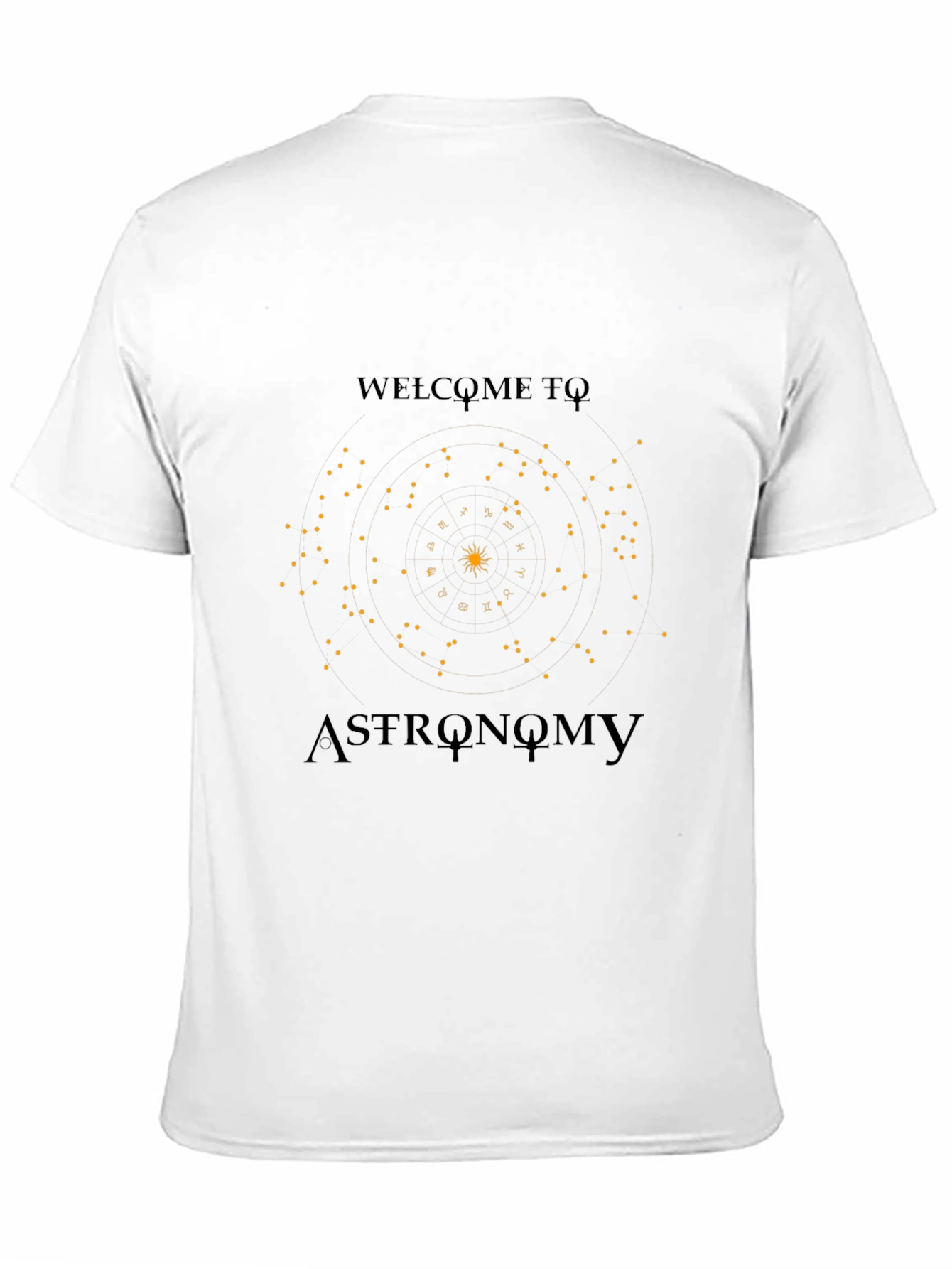 Astronomy Graphic Print Black T-Shirt