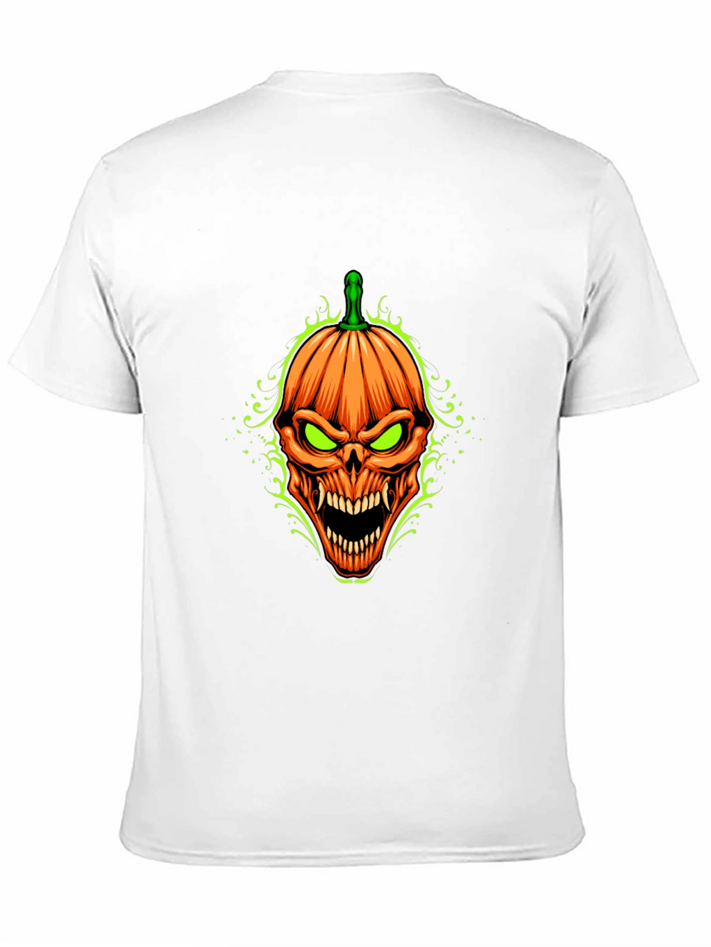 Halloween Pumpkin Skull Graphic T-Shirt