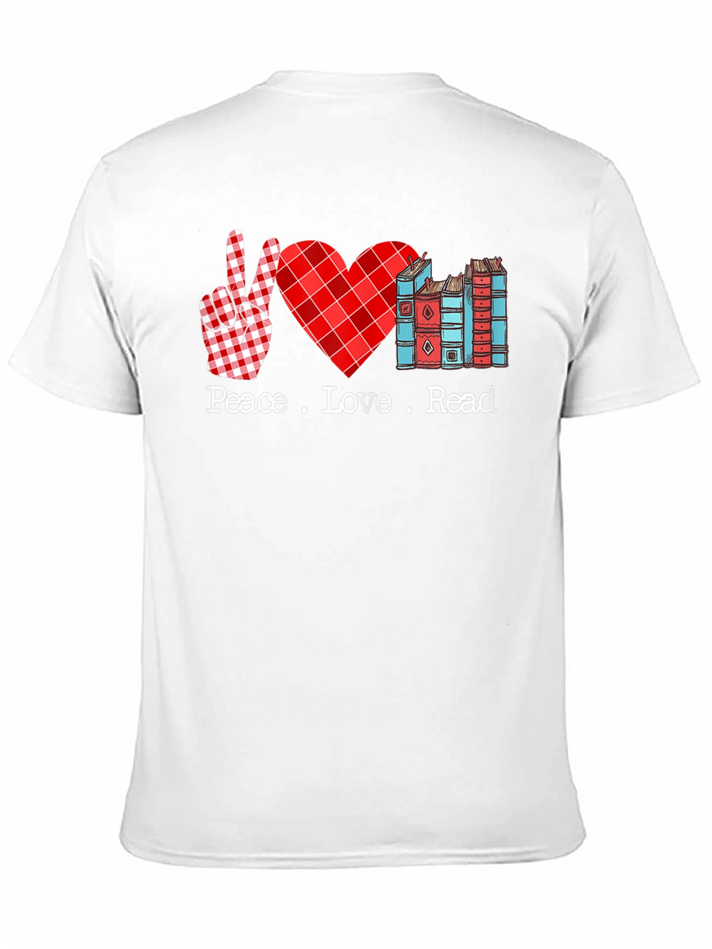 Peace Love Read T-Shirt Book Lover Tee