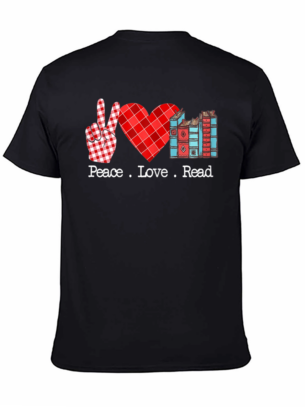 Peace Love Read T-Shirt Book Lover Tee