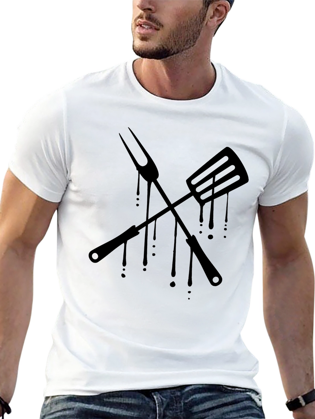 BBQ Tool Graphic Tee - Grill Master T-Shirt