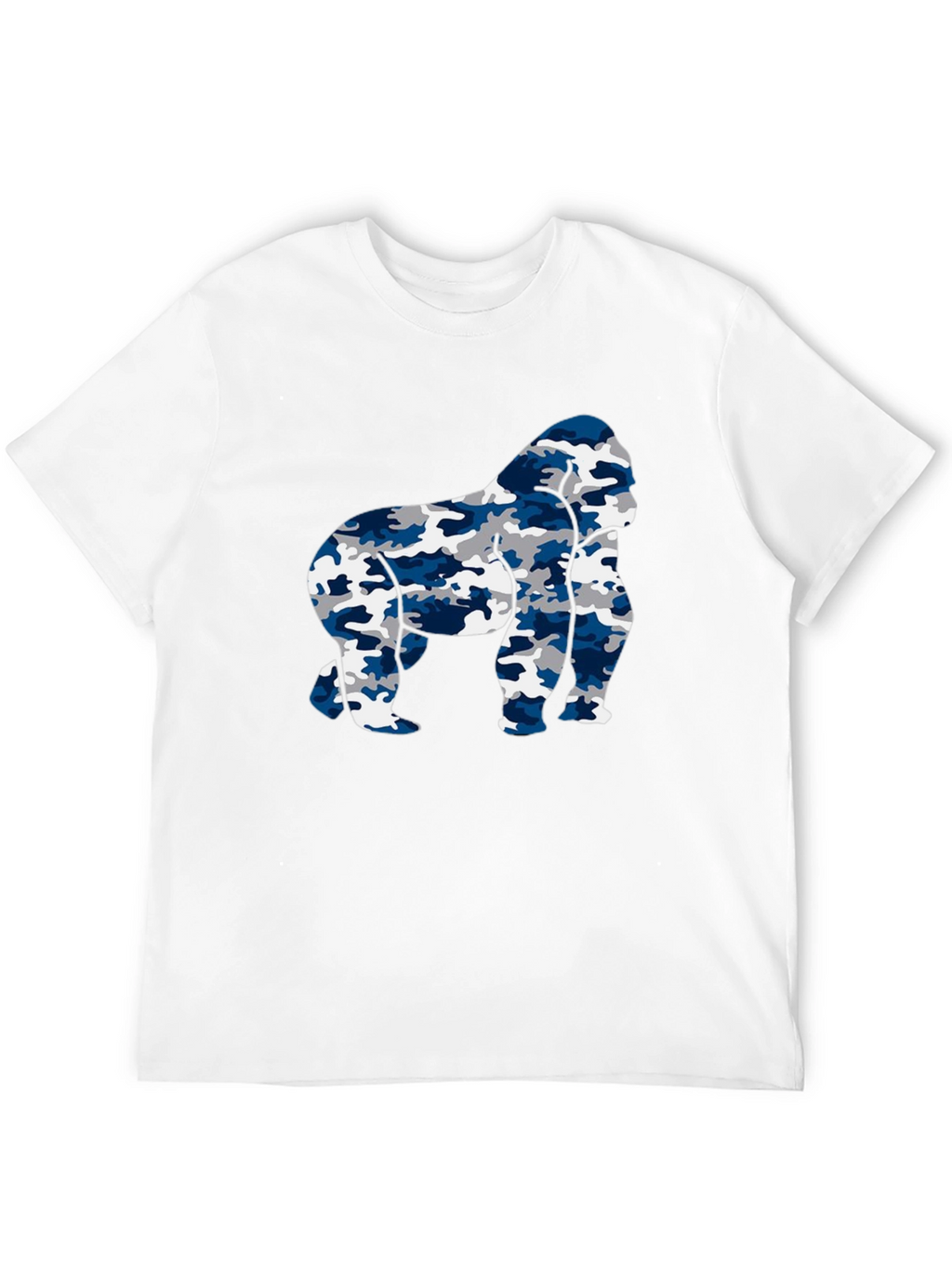 Camo Gorilla Graphic Tee - Mens Black T-Shirt