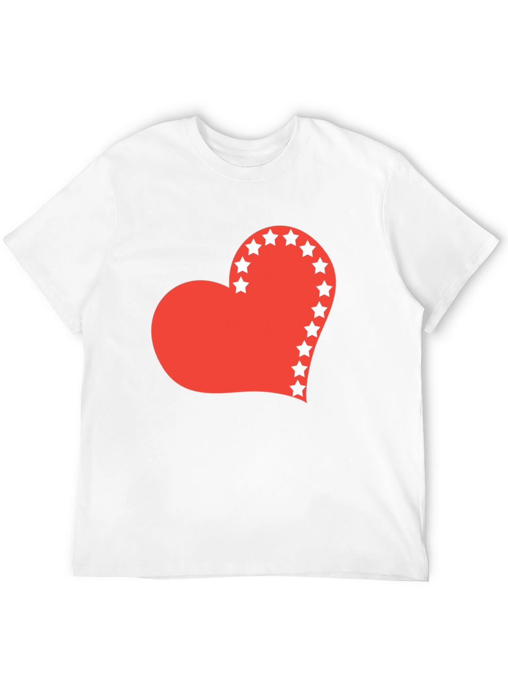 Heart Stars Graphic Tee - Black
