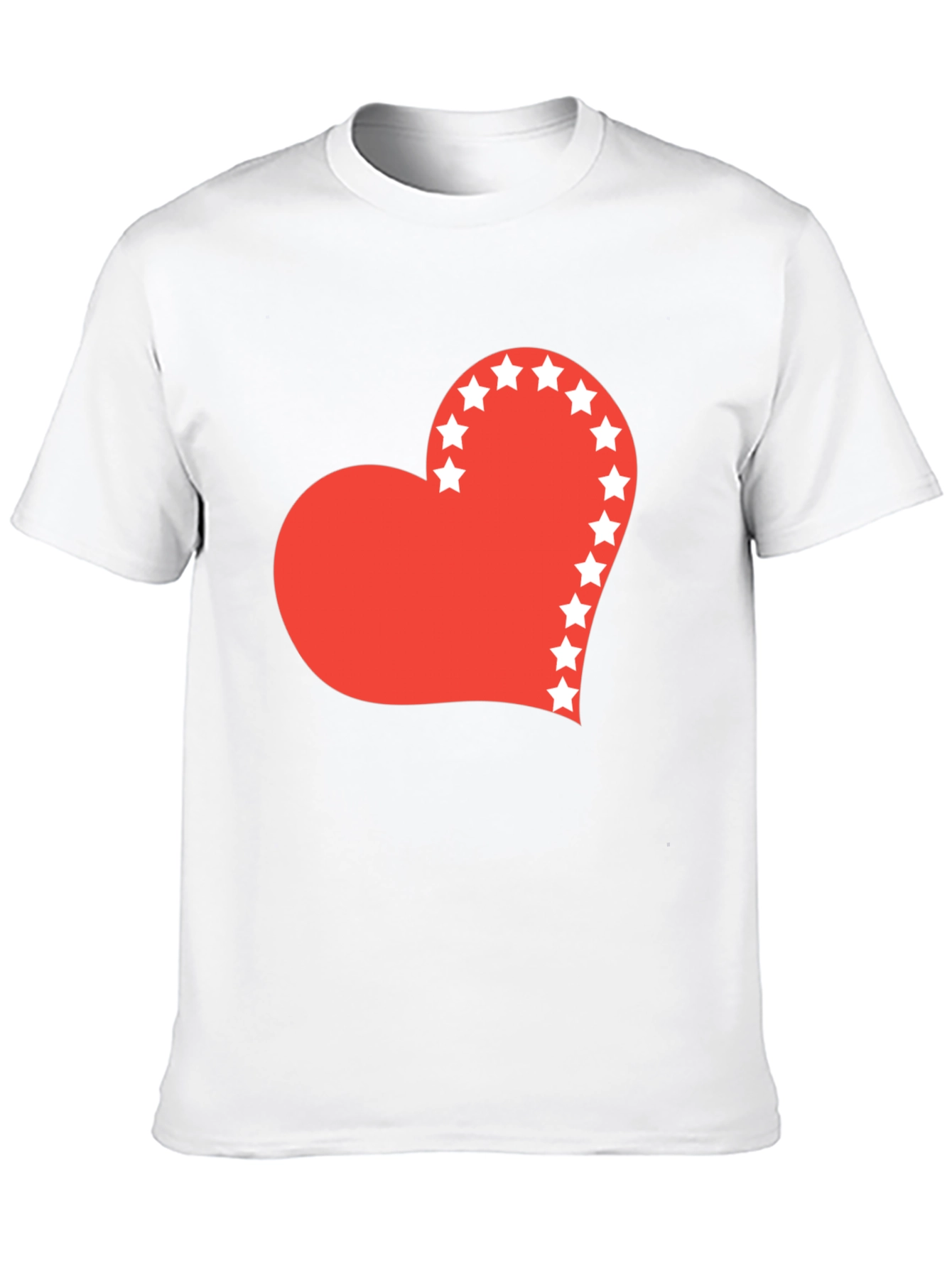 Heart Stars Graphic Tee - Black
