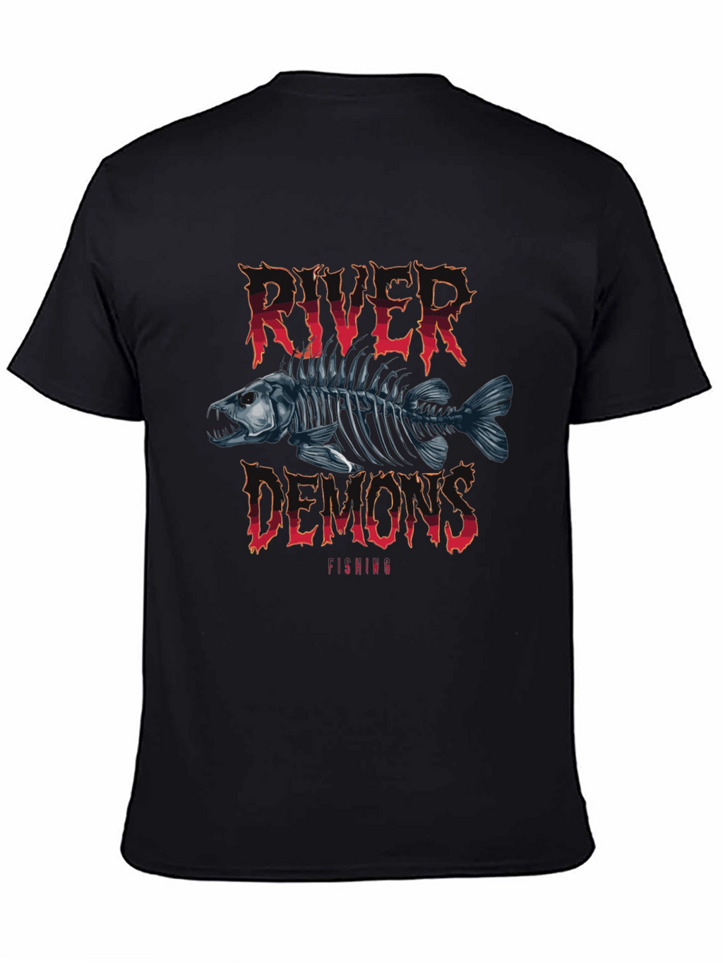 River Demons Fishing T-Shirt - Black
