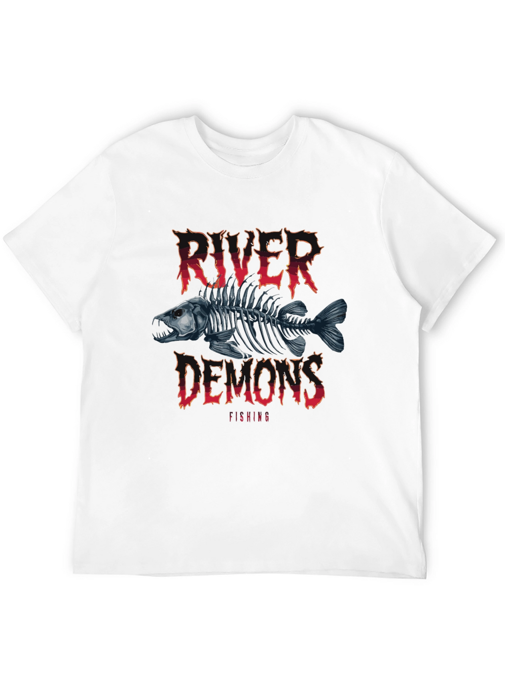 River Demons Fishing T-Shirt - Black