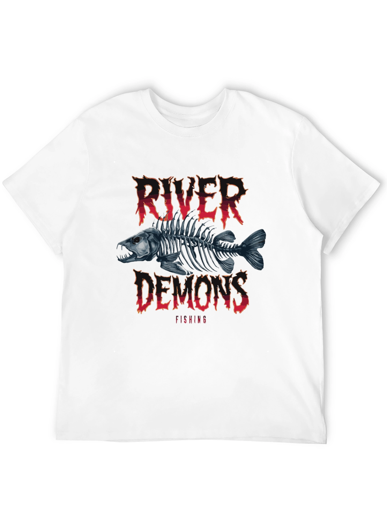 River Demons Fishing T-Shirt - Black