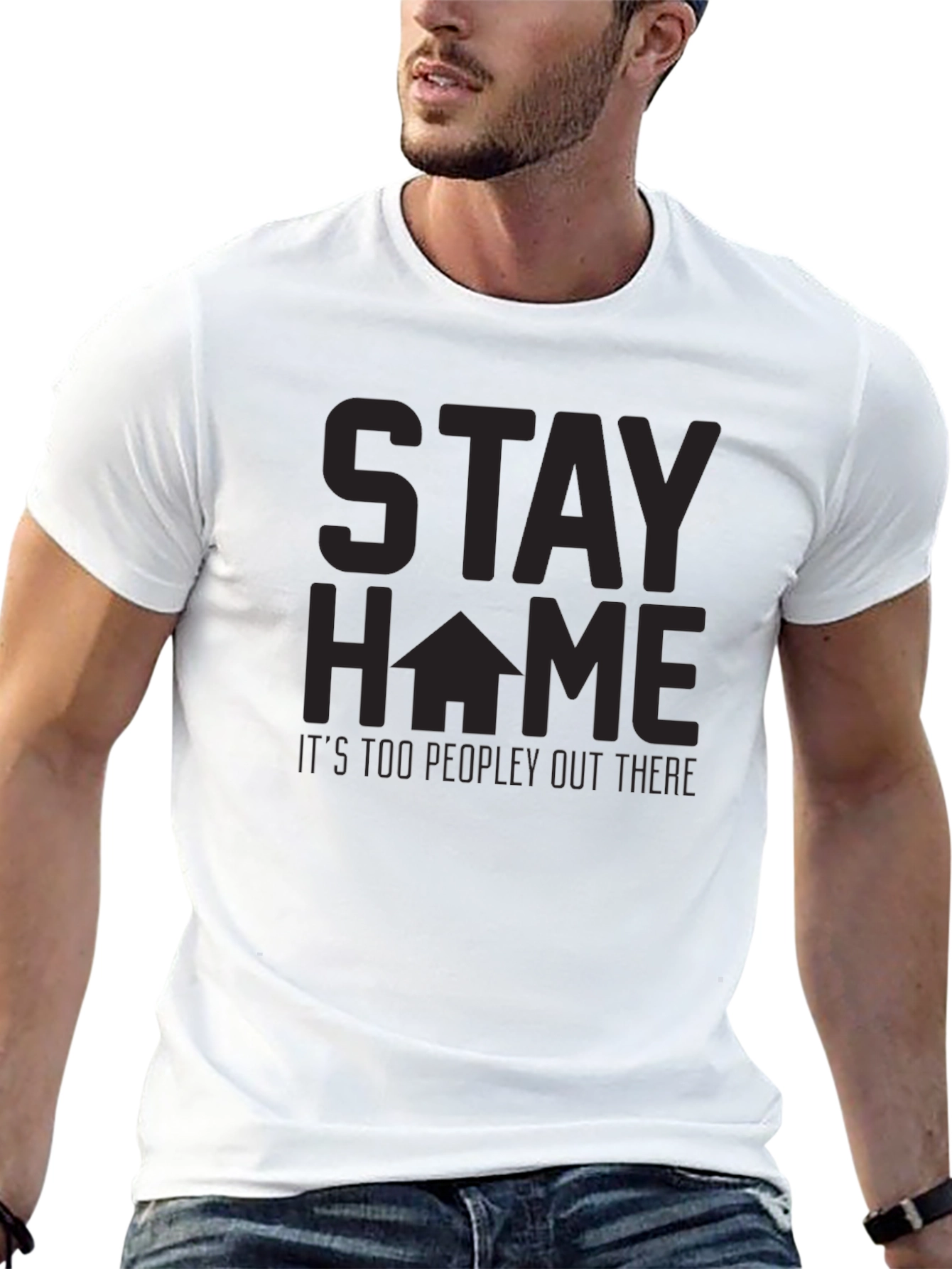 Stay Home T-Shirt - Too Peopley Graphic Tee