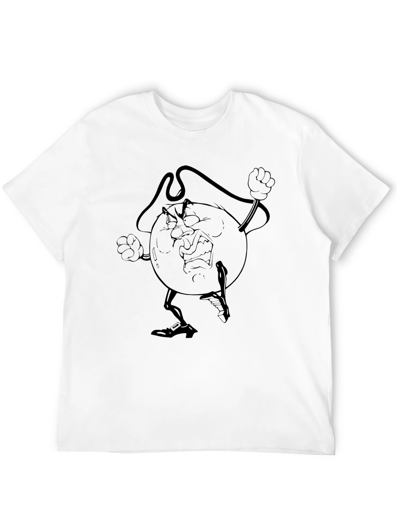 Black Graphic Tee - Grumpy Character