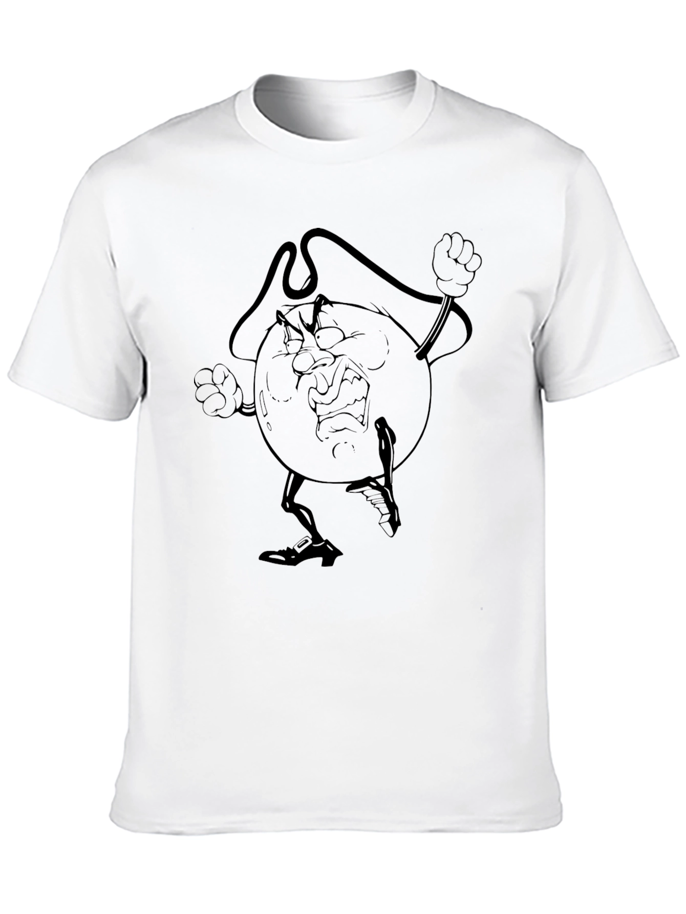 Black Graphic Tee - Grumpy Character