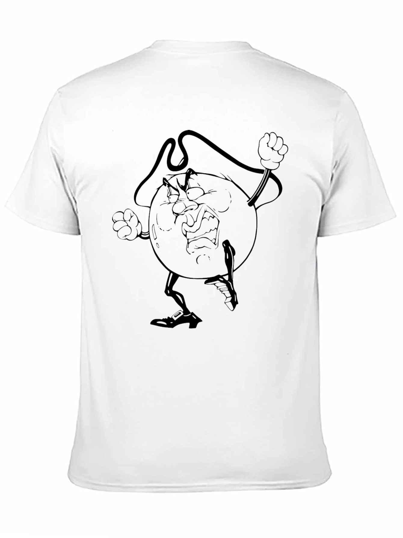 Black Graphic Tee - Grumpy Character